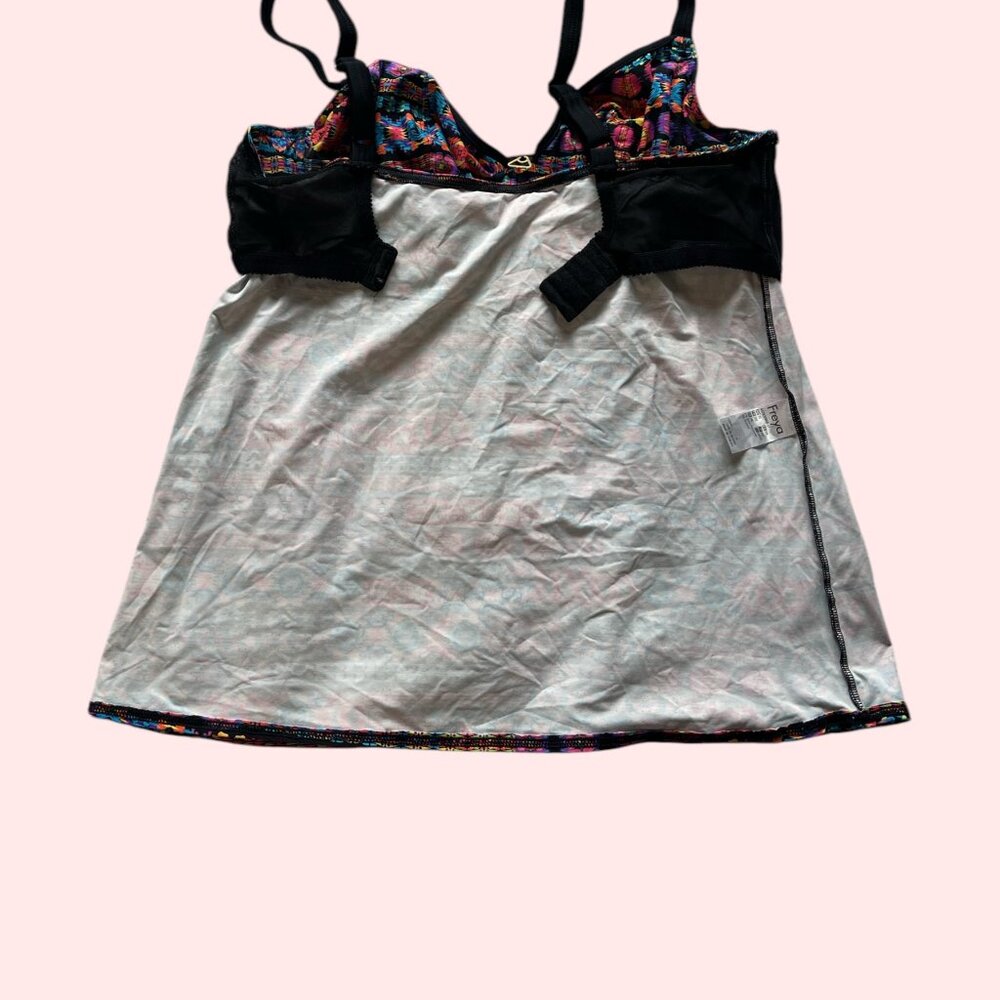 Chic Support in Style – Freya Multicolor Tankini Set, Size XL - Picture 8 of 9